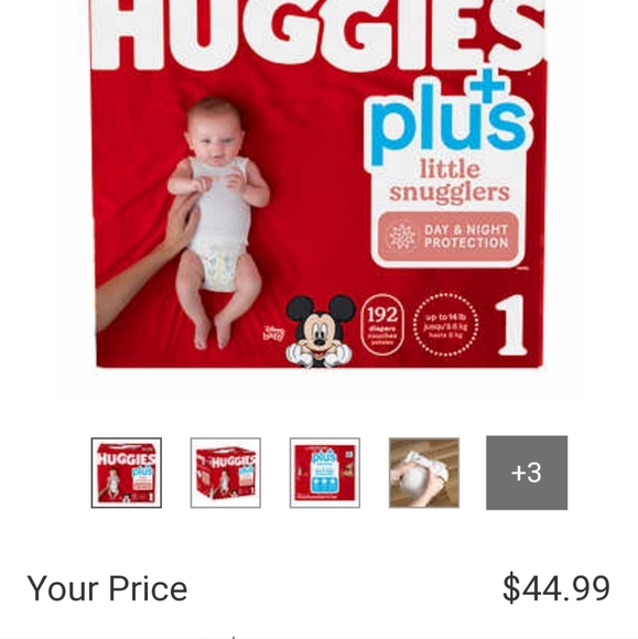 ***SOLD OUT***NEW Huggies diapers $22 in box half of orig price$44  sizes 1 & 2 - Picture 2 of 2